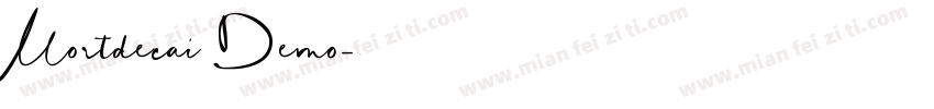 Mortdecai Demo字体转换